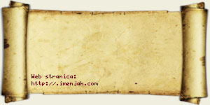 Jovana Paskaš vizit kartica